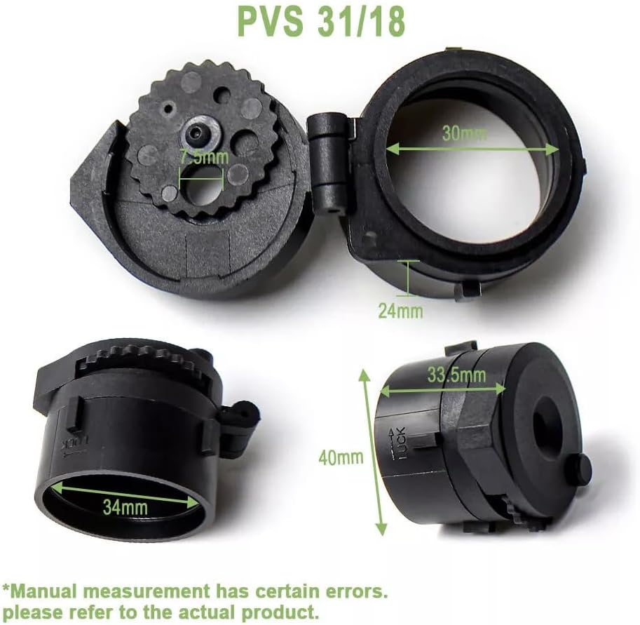 Adjustable Scope Cap for PVS14/31/18 Night Vision NVG Protection Focusing Cover