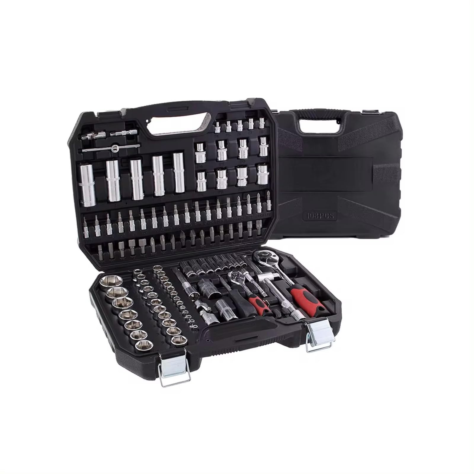 Kit d'outillage mécanique Coffret À Outils 108 Pièces Avec Cliquets Pour Réparation À Domicile Kit D'outils Pour Maison Automobile Manuels Clés Pour Réparation