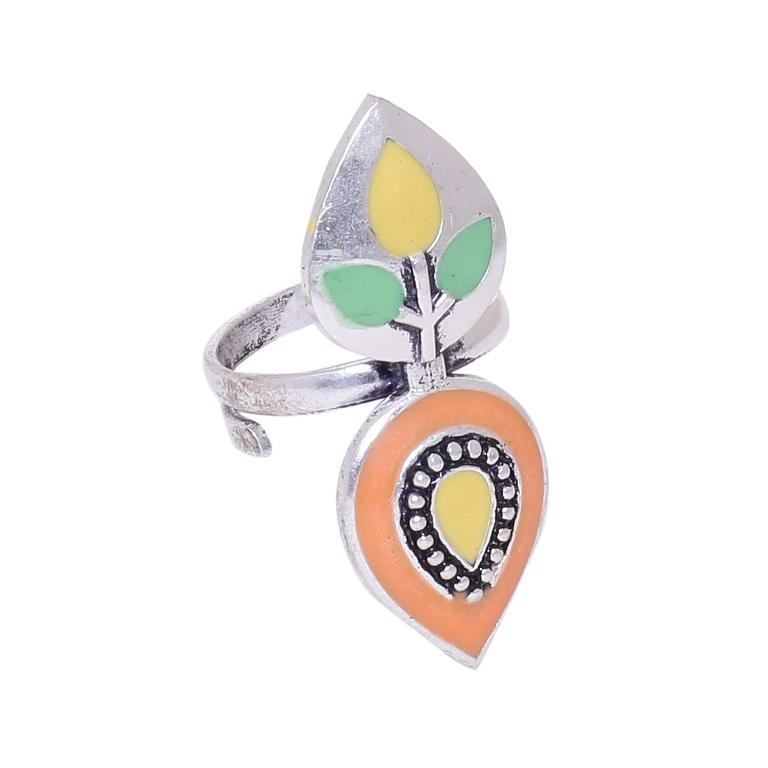 VOYLLABagh E Fiza Leaves Adjustable Ring