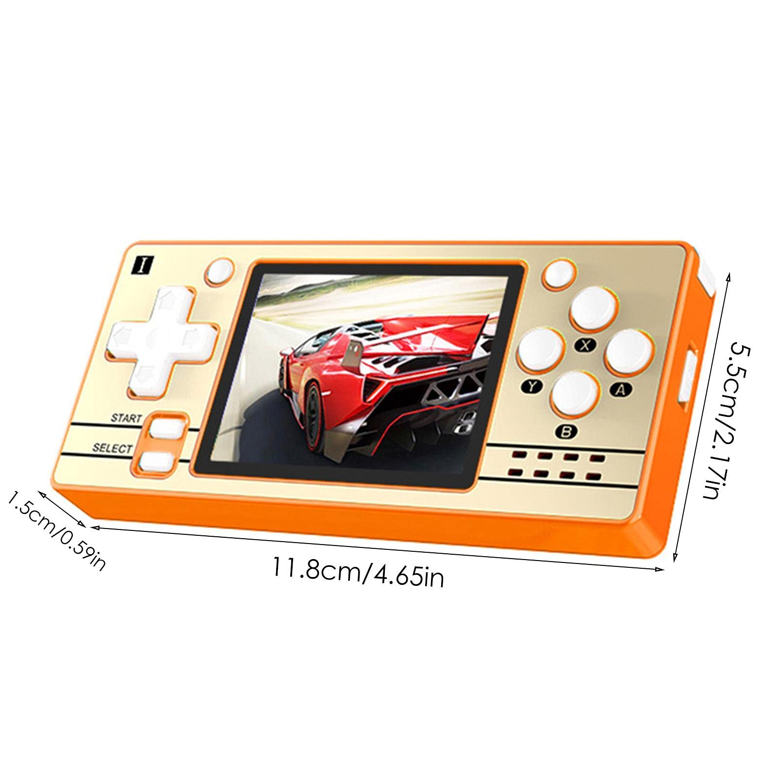 Q20 Console di Gioco Portatile, 5000 Giochi integrati (64 GB), Console per Videogiochi retrò con Schermo da 2,4 Pollici Portatile, Lettore di Giochi con Sistema Linux Open Source Portatile