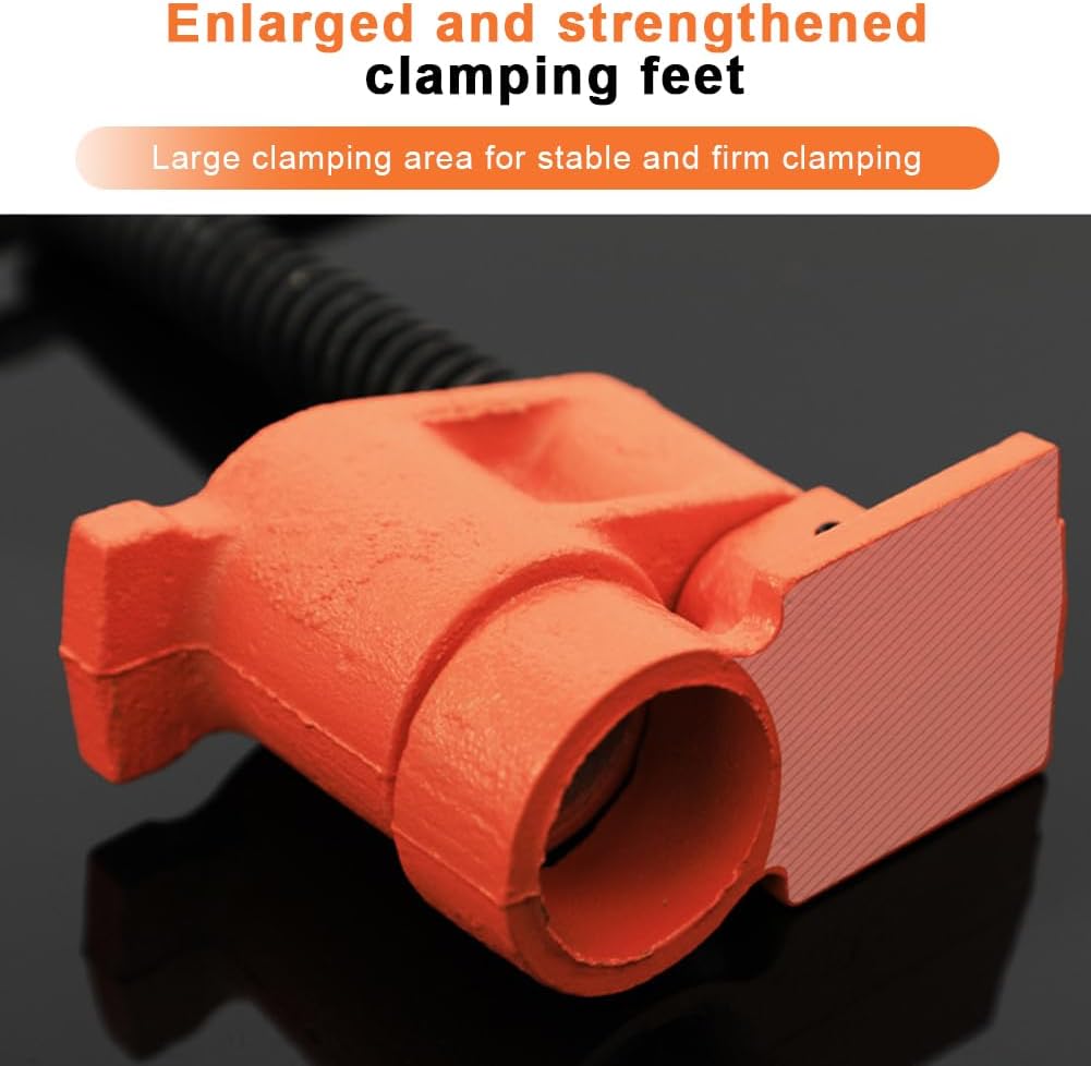3/4in Wood Gluing Pipe Clamp Set Water Pipe Splice Clamp Heavy Duty Quick Release Pipe Clamp Tools Ergonomic Metal Pipe Clamp Multifunctional for Woodworking Carpentry