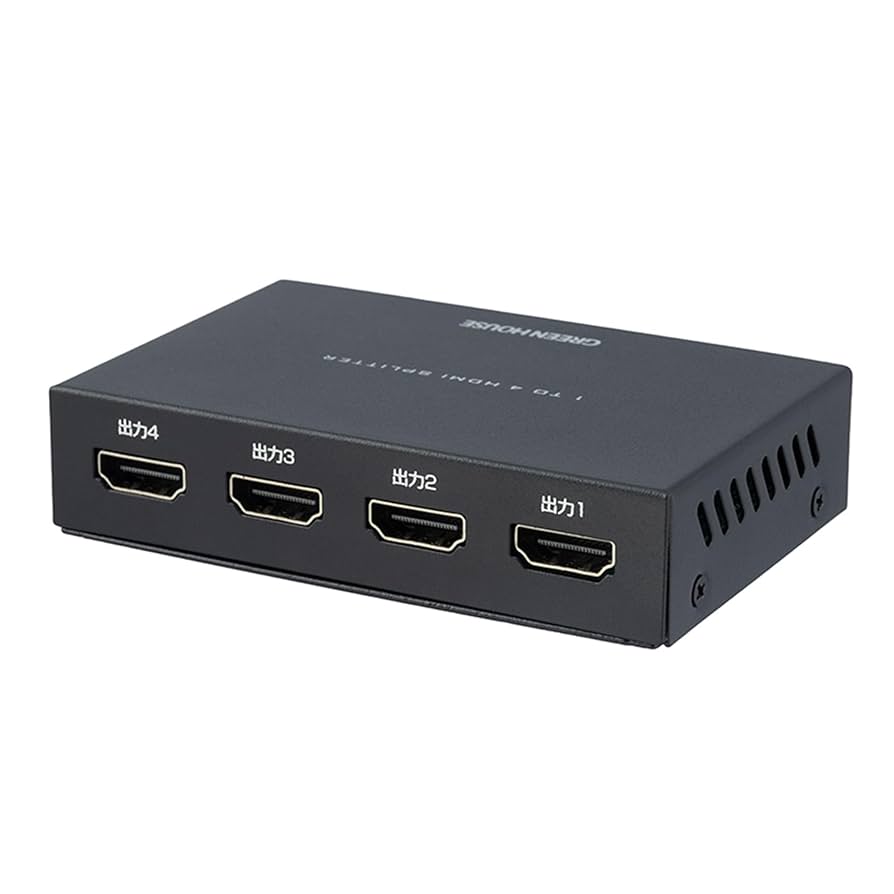 HDMI SPLITTER GREENHOUSE 4台まてのモニターを同時接続 Amazon HDMI SPLITTER GREENHOUSE 4台まてのモニターを同時接続 Amazon