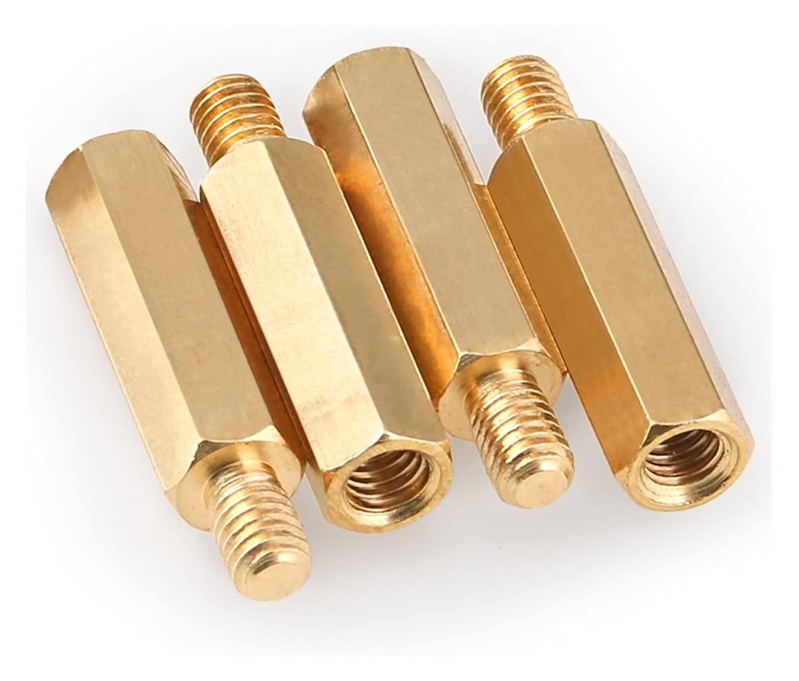 Messing-Abstandshalter, CASE M3 Sechskant-Messing-Abstandsschraube, Säulen, PCB, Computer, PC, Motherboard, weiblich, männlich, Abstandshalter, Bolzen, kleine Werkzeuge(M3*50+6(10pcs))