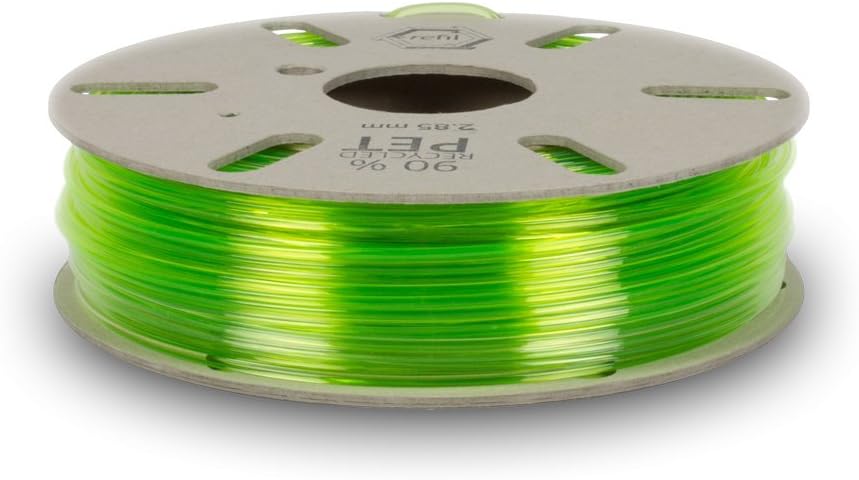 REFIL PET - 1.75 - Transparent Green PET Recycled 3D Printer Filament, Transparent Green - 1.75mm