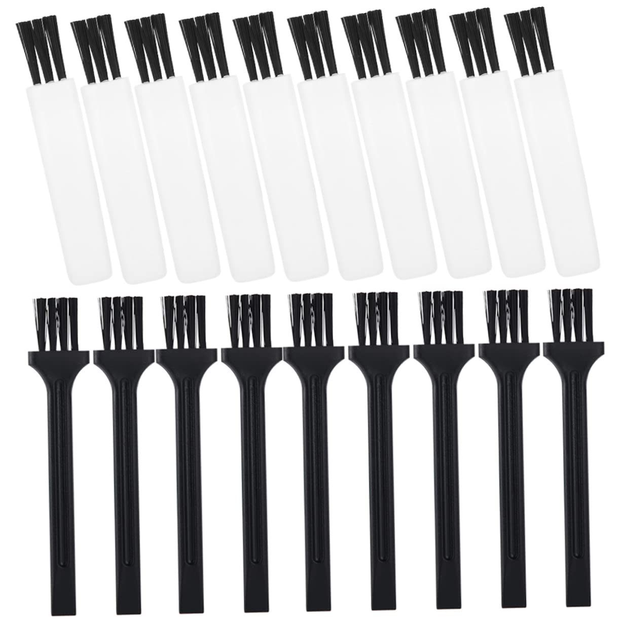BIUDECO 30pcs Mini Cleaning Brush Set Razor Blade Cleaner for Hair Clipper Electric Shaver