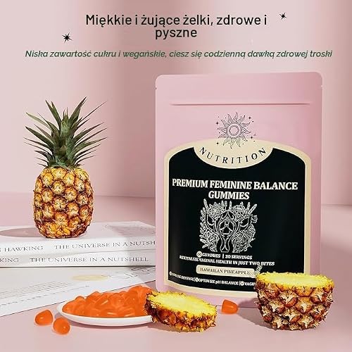 Vital Source Nutrition - żelki Premium Feminine Balance, żelki Vital Source Feminine Balance dla kobiet, witalność, relaks, wsparcie trawienia i energii,3Pcs