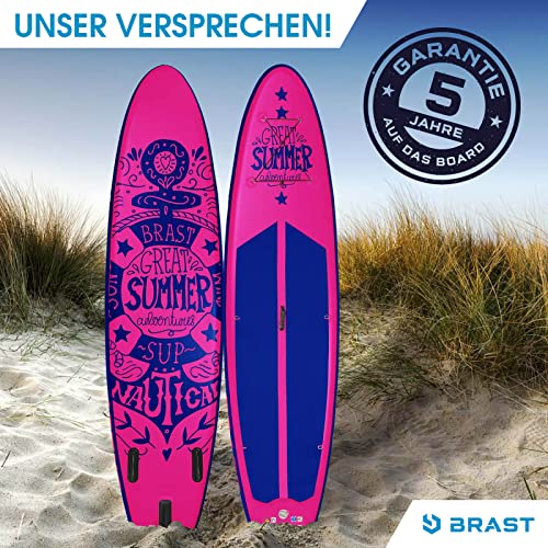 SUP Board Summer | Aufblasbares Stand up Paddle Set | 320x81x15cm | 6 Designs | 5 Jahre Garantie