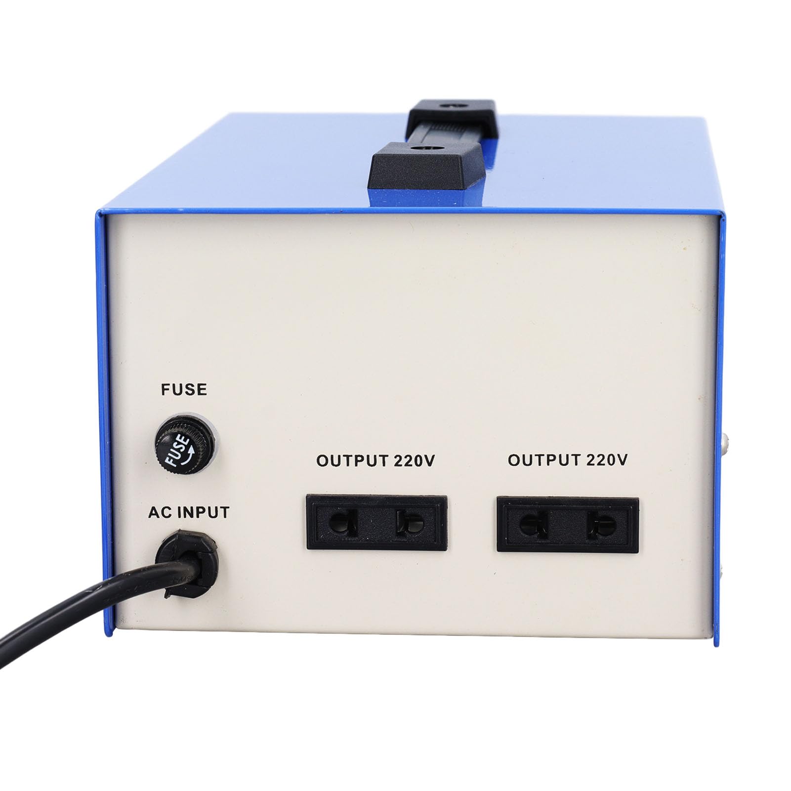 Transformador convertidor de Voltaje de 1000 vatios, Voltaje de Entrada de 160-250 V Convertidor de Potencia de Voltaje de Salida de 220 V con 2 enchufes de Salida universales