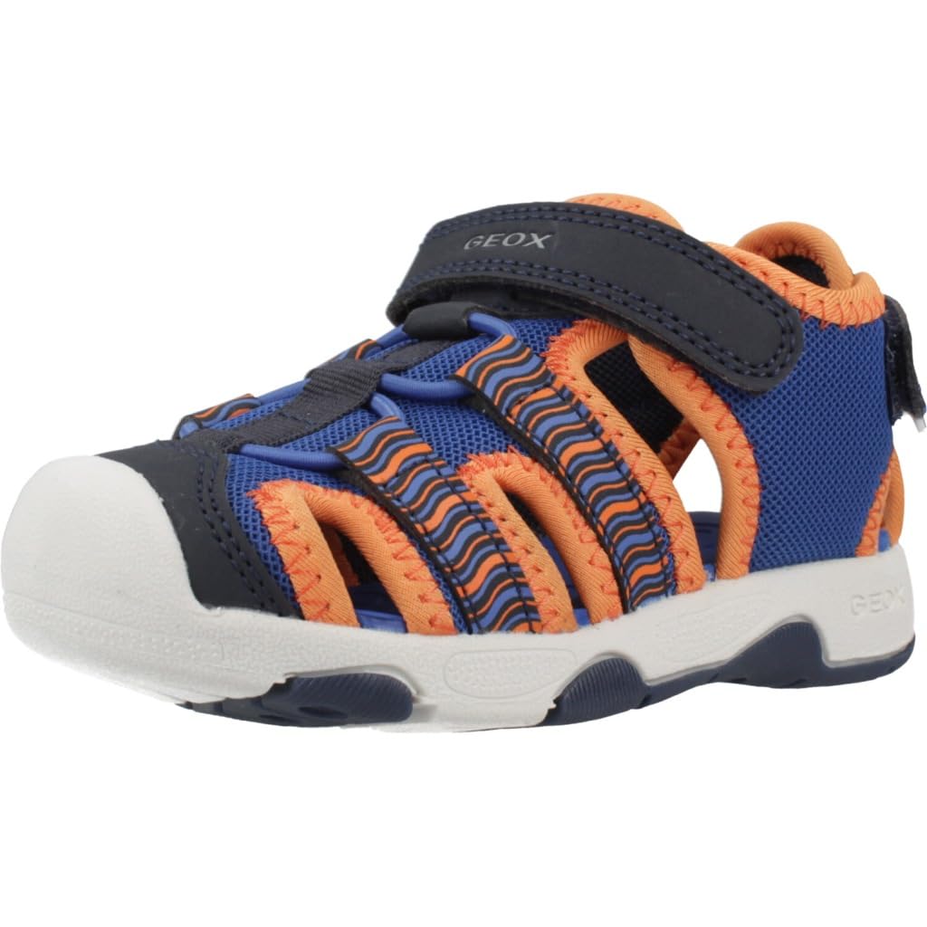 Geox B Sandal Multy Boy, Royal Orange, 7.5 UK Child