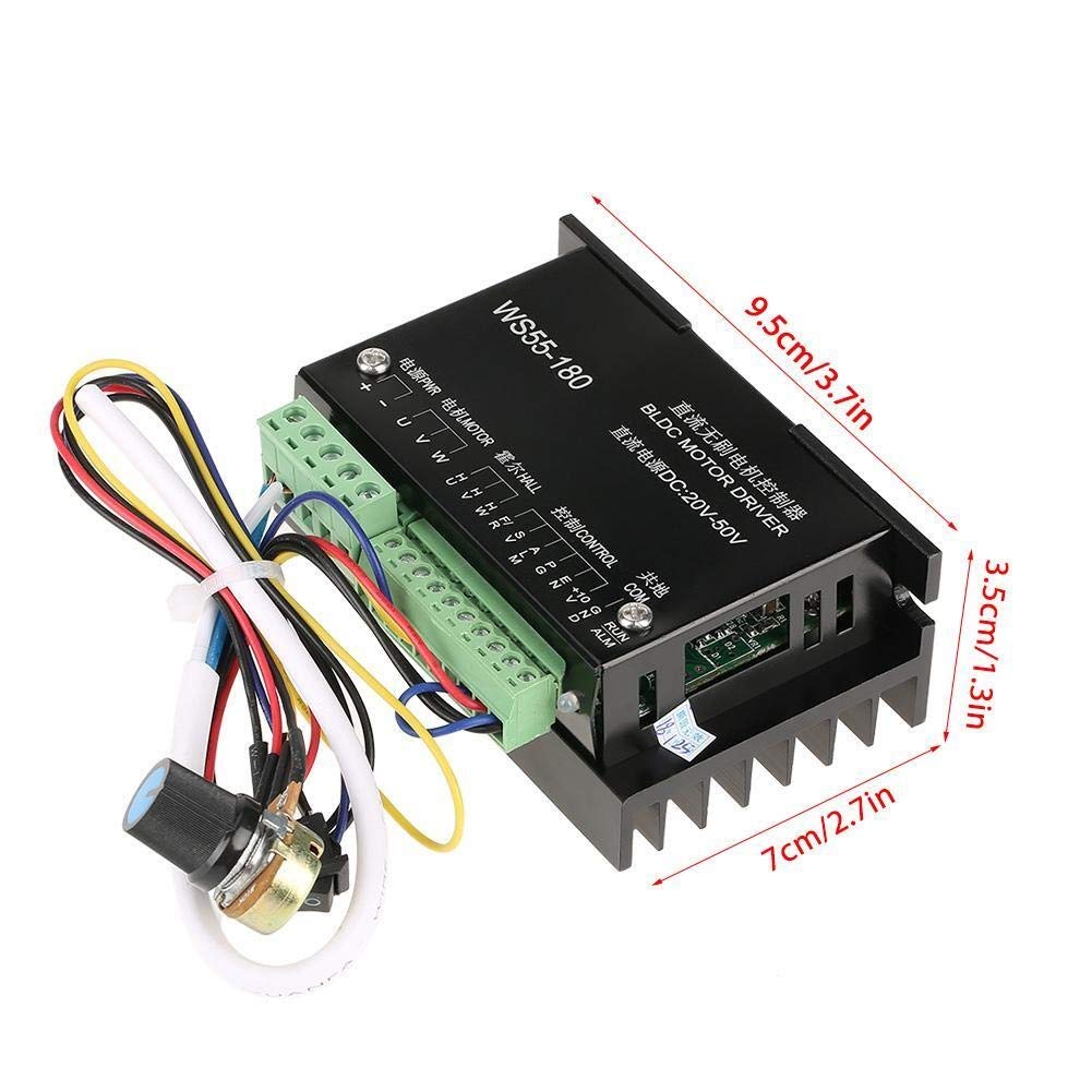 HUACHEN-CHAO motor controller 3 Phase BLDC Motor Controller DC 20V-50V Brushless Spindle BLDC Motor Driver Controller For motor control