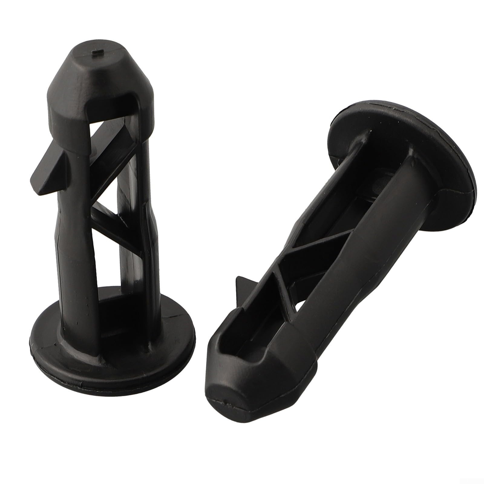 3 Paia Perni Cerniera Coperchio Bidone Rifiuti 240L 65x18mm Plastica Nera - 2