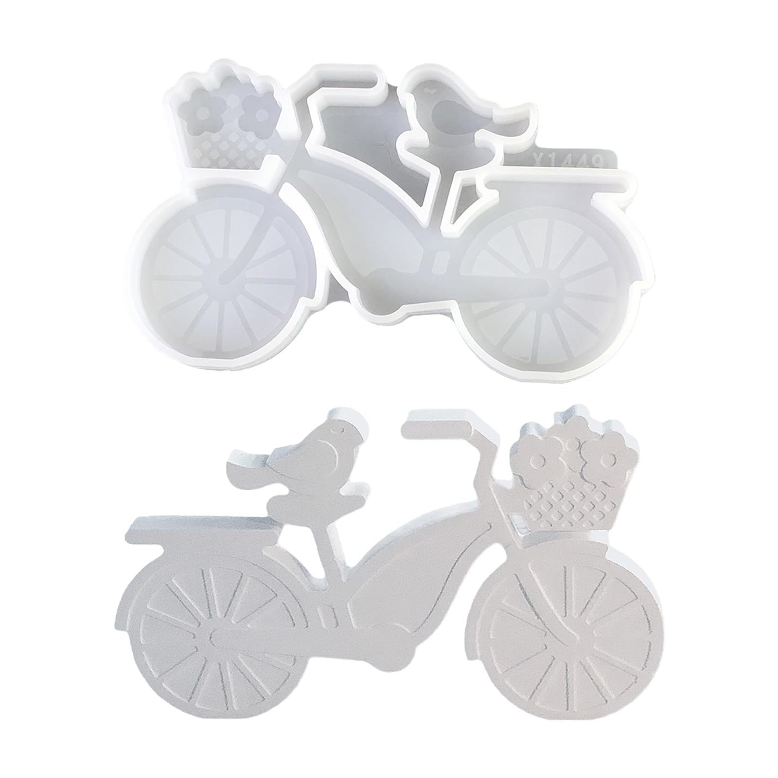 Kalttoy Unique Silicone Featuring Bird Ridings Bicycles Designs Great for Art Projects Bird Cycle Cast