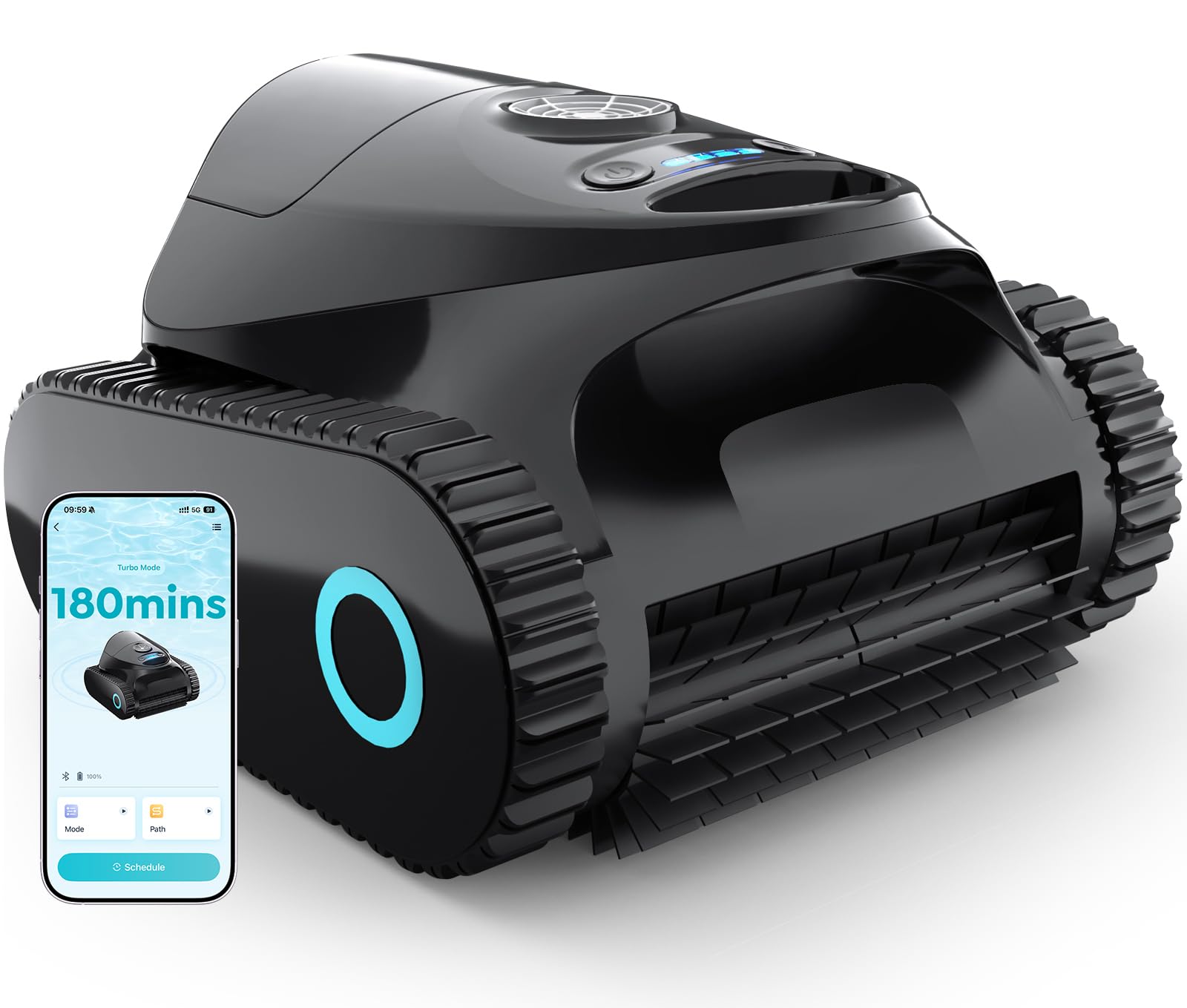 (2026 Upgrade) BRINBO C1 Robotic Pool Cleaner with 180 Mins, Onyx