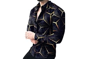 Men's Designer Camisas Dolce Gabbana Long Sleeve Button Down
