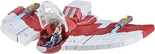 Miniatura 11 de STAR WARS Mission Fleet T-6 Jedi Shuttle, juego de figuras de acción Ahsoka a escala de 2.5 pulgadas, barcos, juguetes para niños y niñas de 4 años