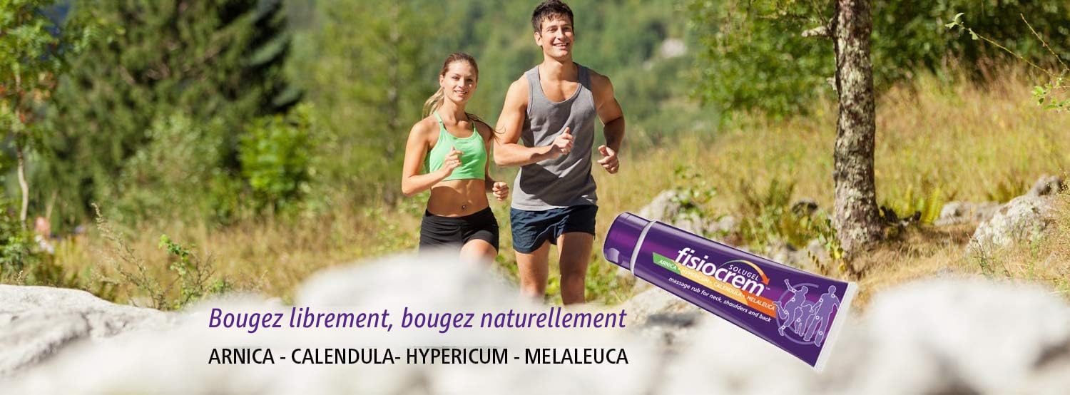 SOLUGEL FISIOCREM - gel de massage pour le cou, les épaules et le dos avec Arnica - 250 ml