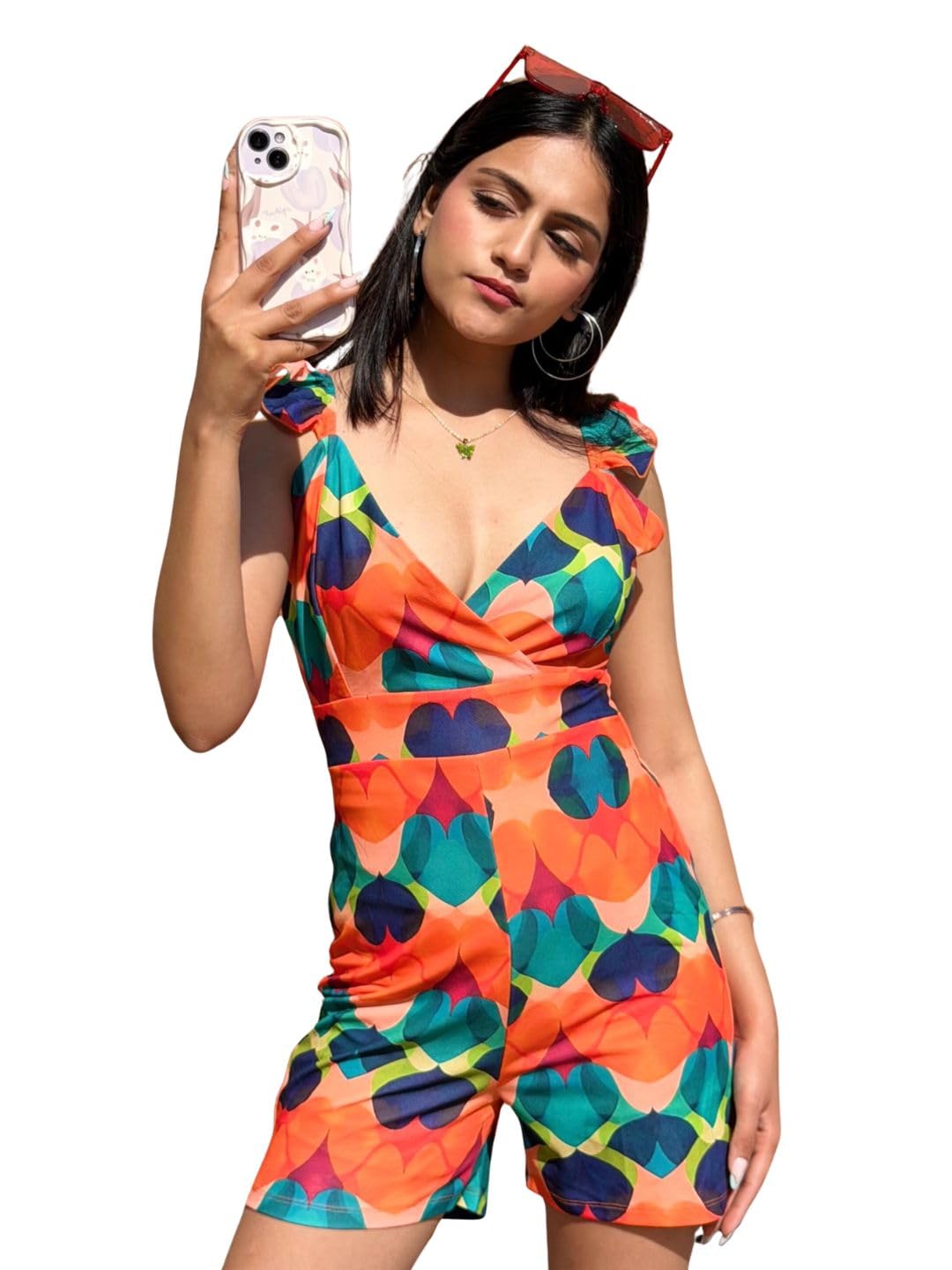 tandul Women's Cotton Blend Multicolor Regular Jumpsuit - Jumpsuit for Office, Casual, Festive & Party (12166)-picture-32