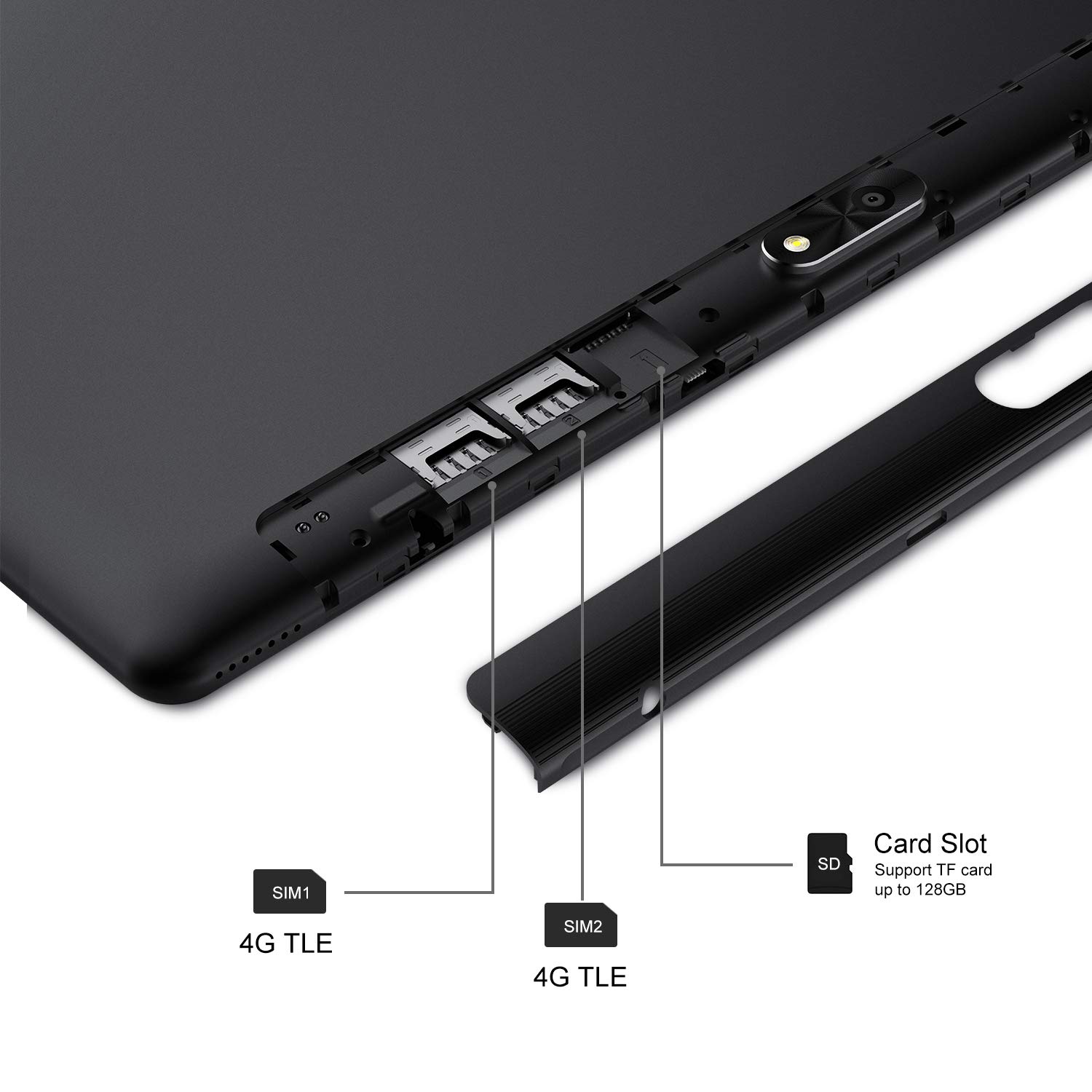 Buy CHUWI Hi9 Air 10.1'' Tablet PC, Android 8.0 with 2.5K Resolution, Dual  Micro SIM 4G LTE Phablet Unlocked, 4 GB RAM/64GB ROM, Support GPS, FM,  G-Sensor, Extended Storage, BT 4.2, WiFi