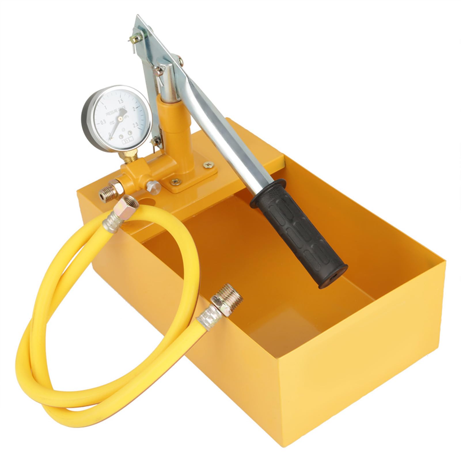 Pompa di prova idraulica manuale con manometro per sistemi HVAC, uno strumento professionale per testare la pressione delle tubazioni, pompa di prova della pressione