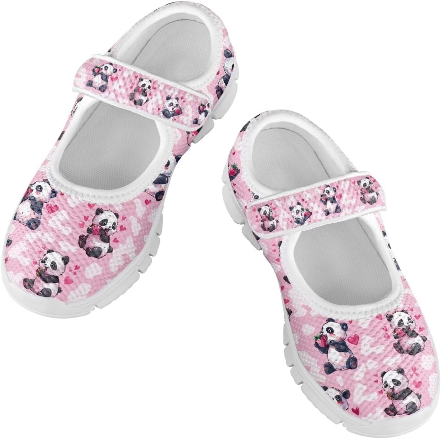 Binienty Girls Animal Mary Jane Sneakers Custaom Cute Slip On School Dress Up Flats Shoes