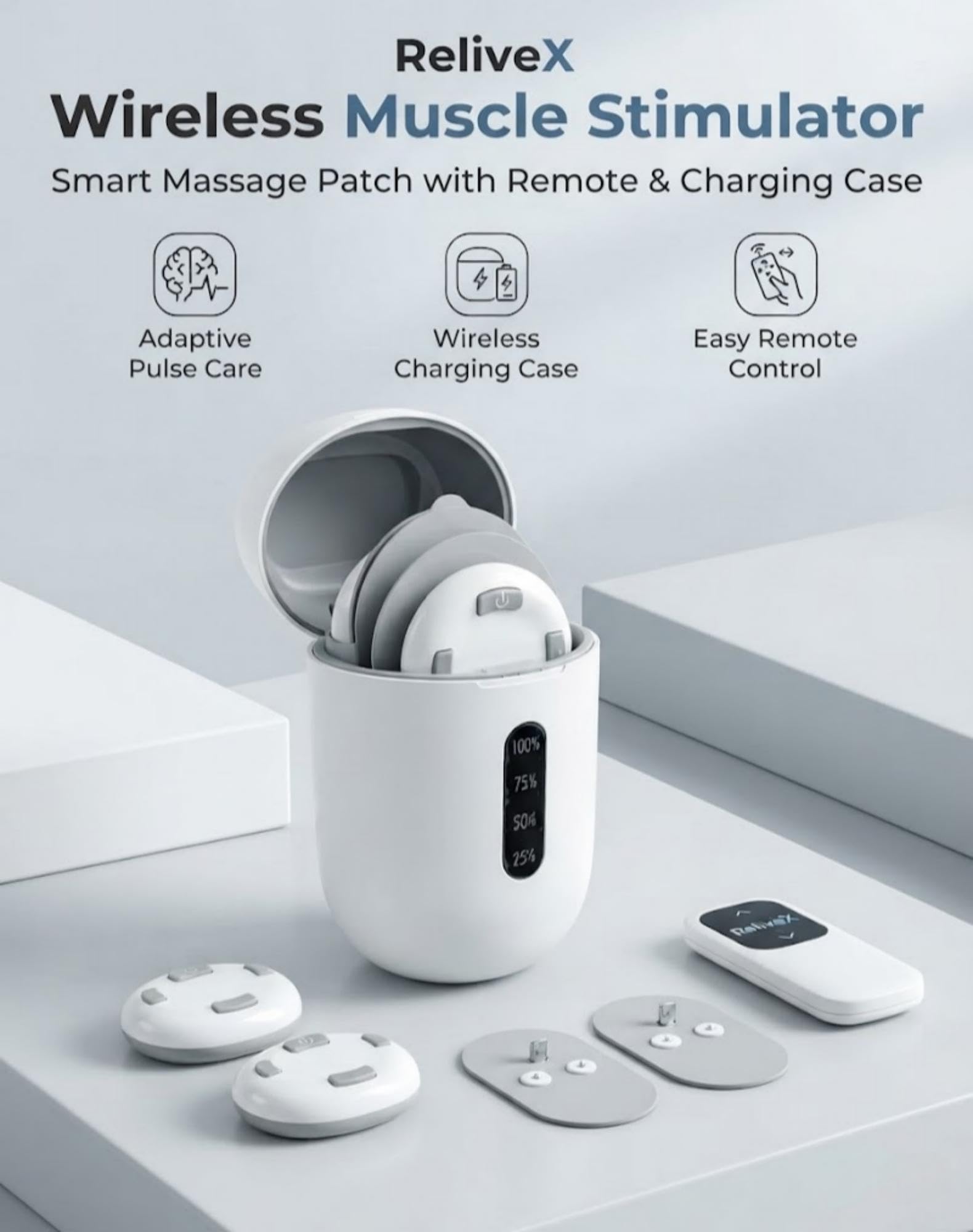 ReliveX Adaptive Correction System Stimulateur Musculaire Sans Fil
