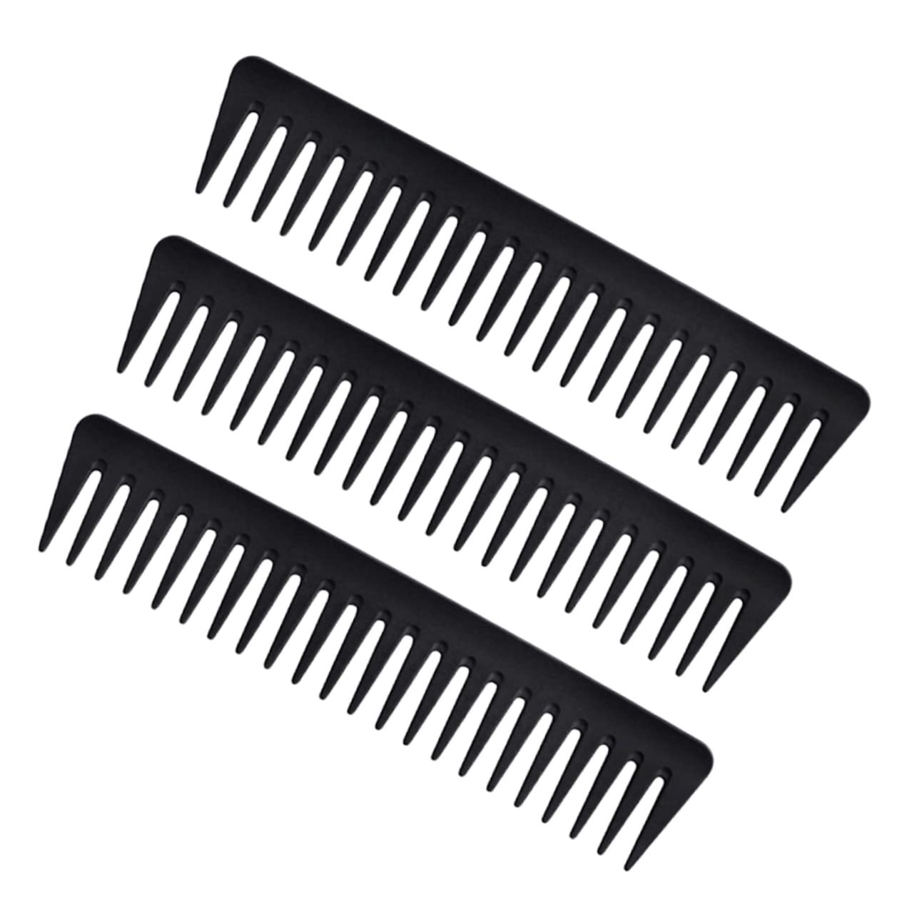 Healeved 9piezas Peine De Estilo Vintage De Dientes Anchos Para Peinados Slicked-back Peines De Peluquería Para Hombres Para Secado y Desenredado De Cabello