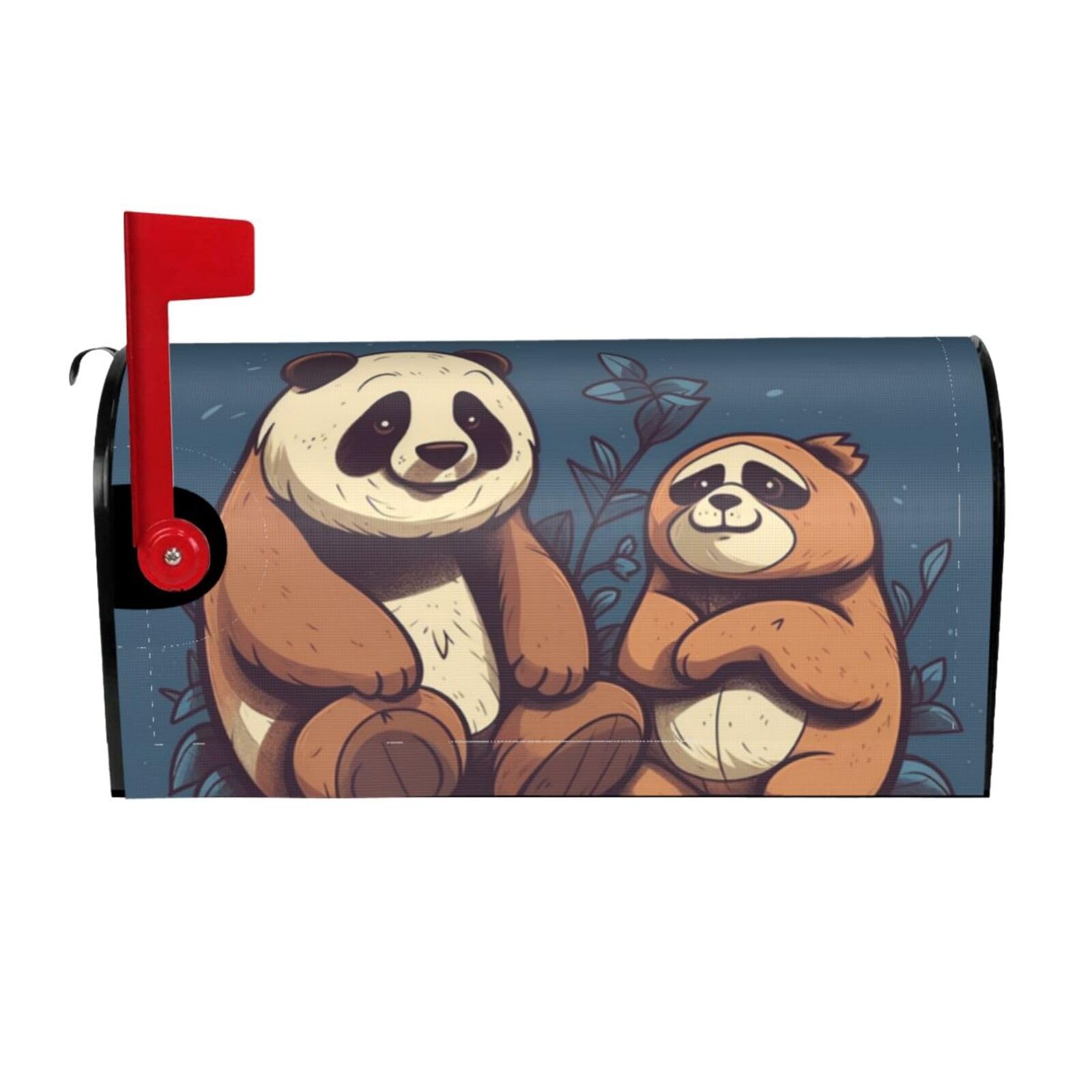 Housse de boîte aux lettres panda contre la rouille et les rayures