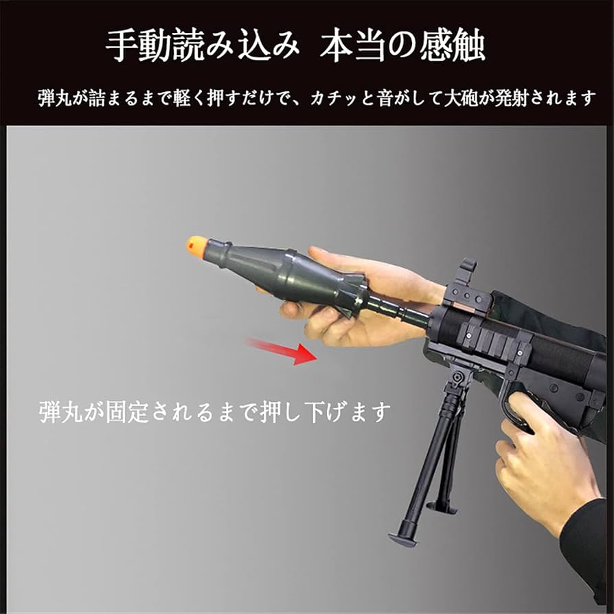 ロケットランチャー風モデルガン SMOKEYS GUN FACTRY] RPG-7 ロケットプロペラ ランチャー