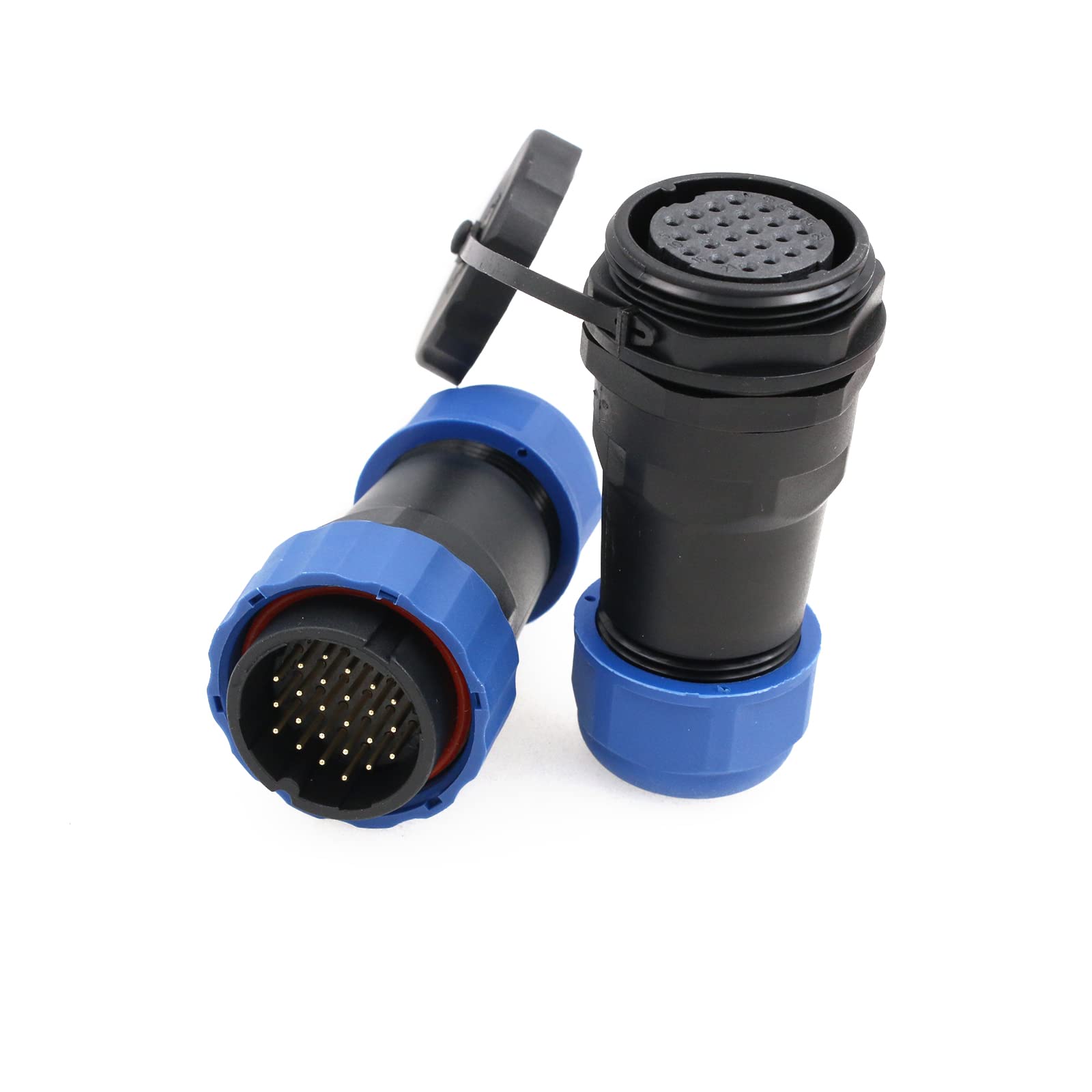SD28 24 pin in linea cavo maschio femmina spina femmina impermeabile IP68 aviazione 28MM spina rotonda elettrica Automotive plastica connettore di alimentazione