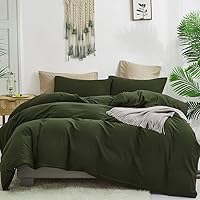 Vista 62 de CLOTHKNOW Juego de edredón de 3 piezas a cuadros color beige óxido, tamaño Full, juego de ropa de cama de cuadros edredón terracota con 2 fundas