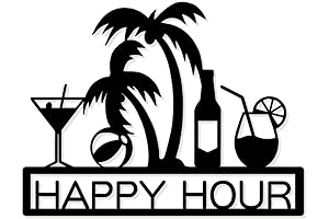 Happy Hour Wall Decor for Stylish Home Bars: Unleash Your Inner Mixologist