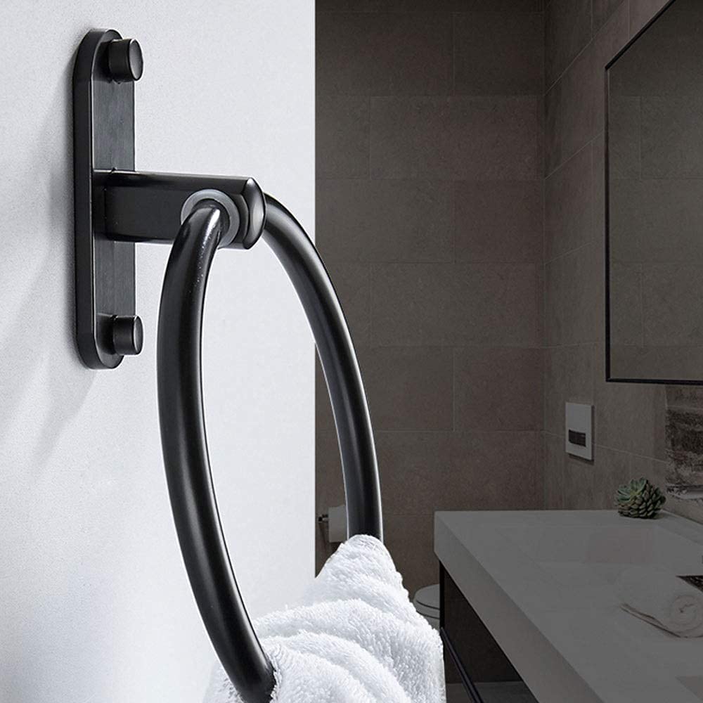 Toallero Toallero Espacio Creativo Aluminio Toalla de baño Minimalista Durable Toallero Negro Impermeable Toalla Toallero Toallero/Negro
