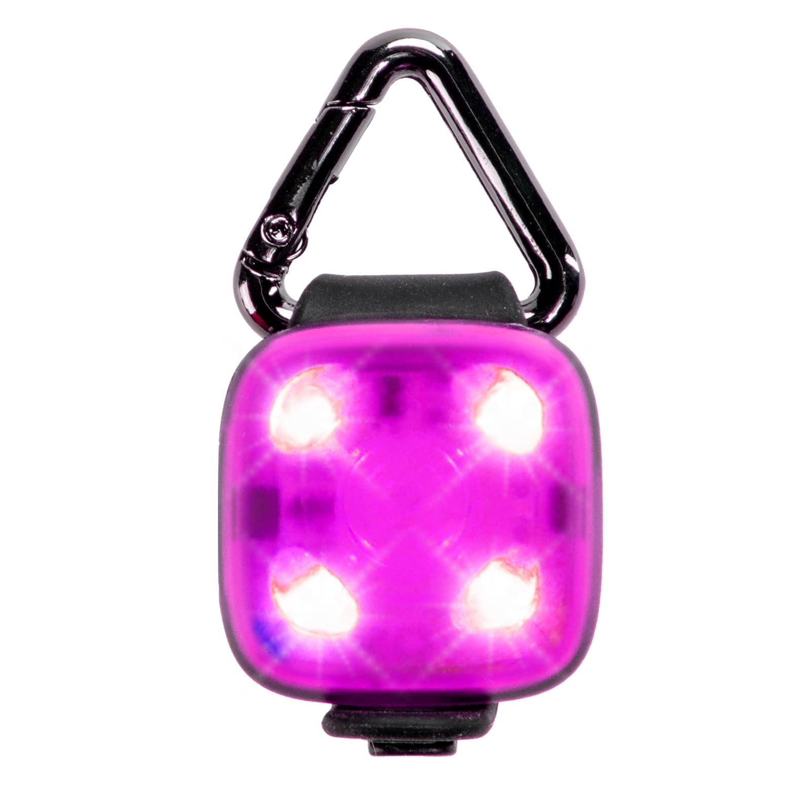 woeita USB Rechargeable LED Dog Safety Light, Waterproof Clip On Dog Light for Night Walking, Running and Camping (Purple)
