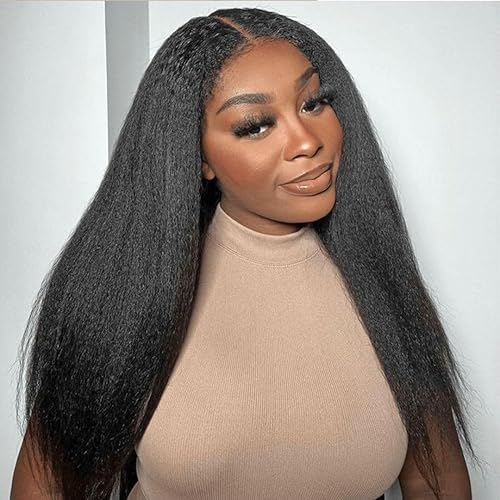 Viyaviya Extensiones de cabello humano Remy rizado lacio, color natural, 100% sin procesar, 16 pulgadas, virgen, brasileño, doble trama, para