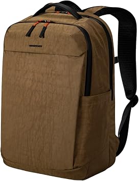Kingsons Urban Lightweight Waterproof Backpack-15.6" Laptop Compartment, Quick Access,Ergonomic,22.5L Commuting/Travel/College/Daily Carry Gifts For Men & Women KS25055-Light Brown-US-1