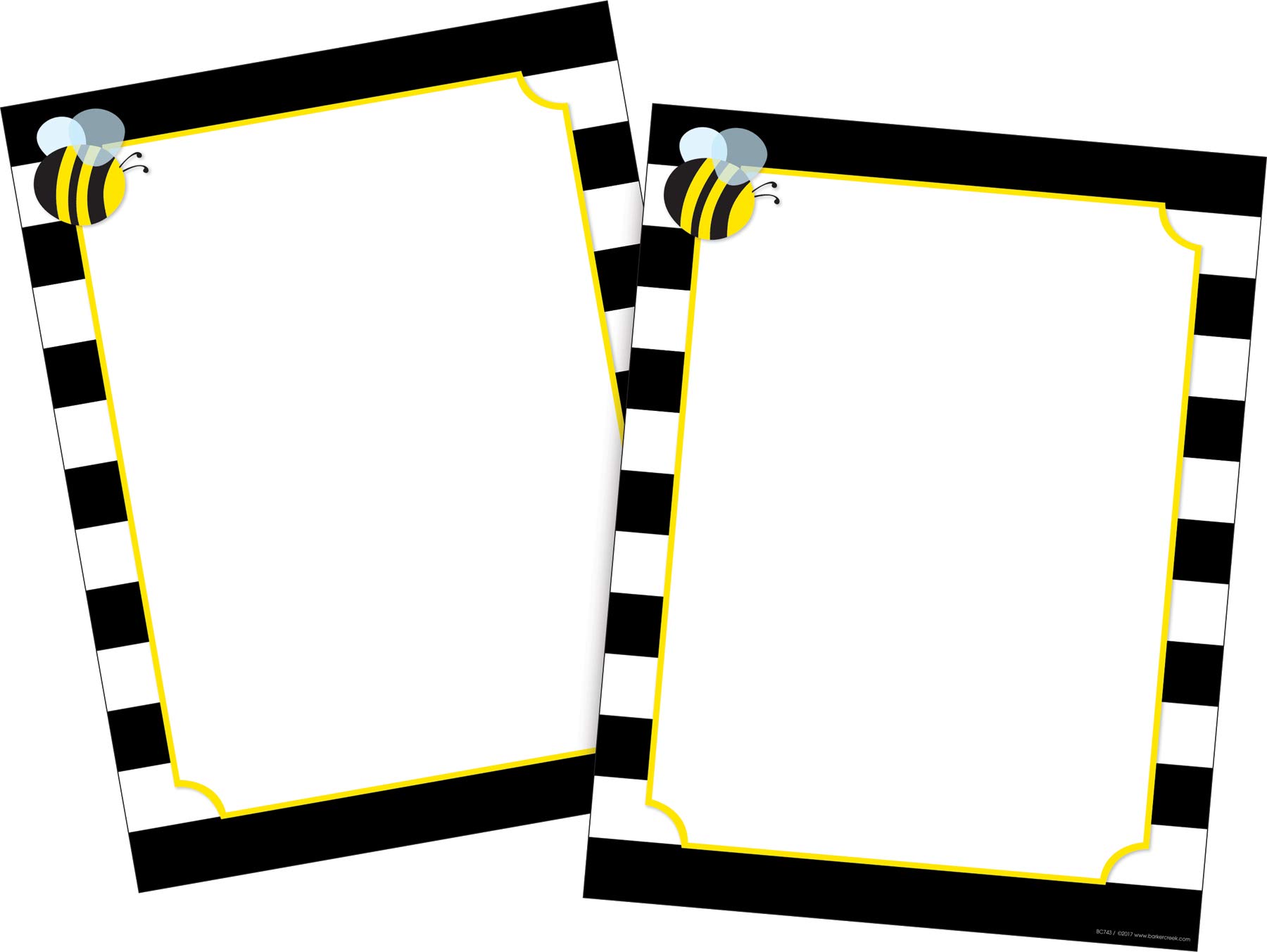 Barker Creek Designer Computer Paper 100 Sheet Set, Wide Stripes, Decorative Paper, Stationery, 8.5" x 11", 100 sheets, Home, School, and Office