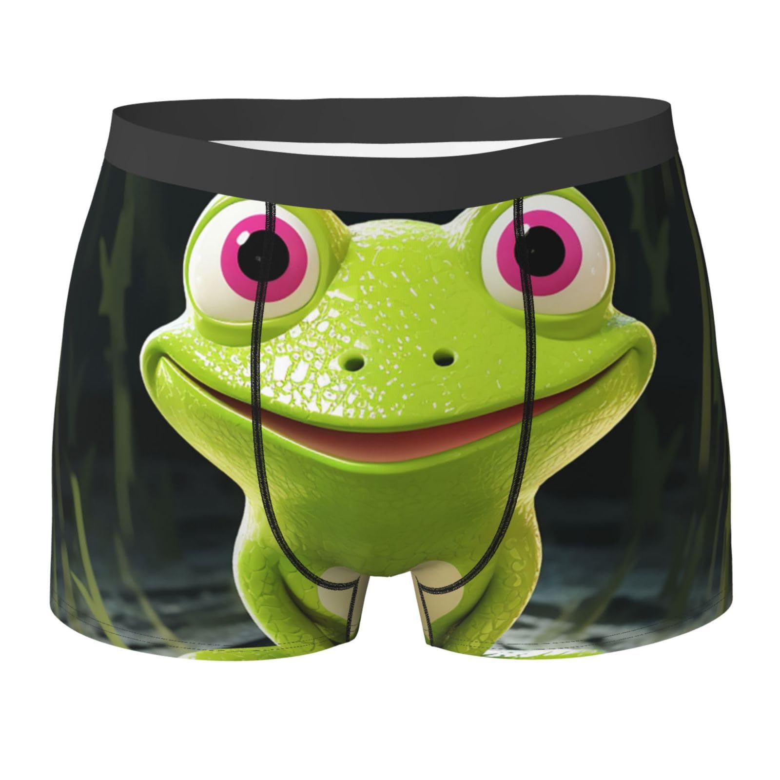 Anceky Men's As Pic Underwear Boxer Briefs Soft Stretch Boxer Briefs Breathable Crown Frog Boxers With Contour Pouch