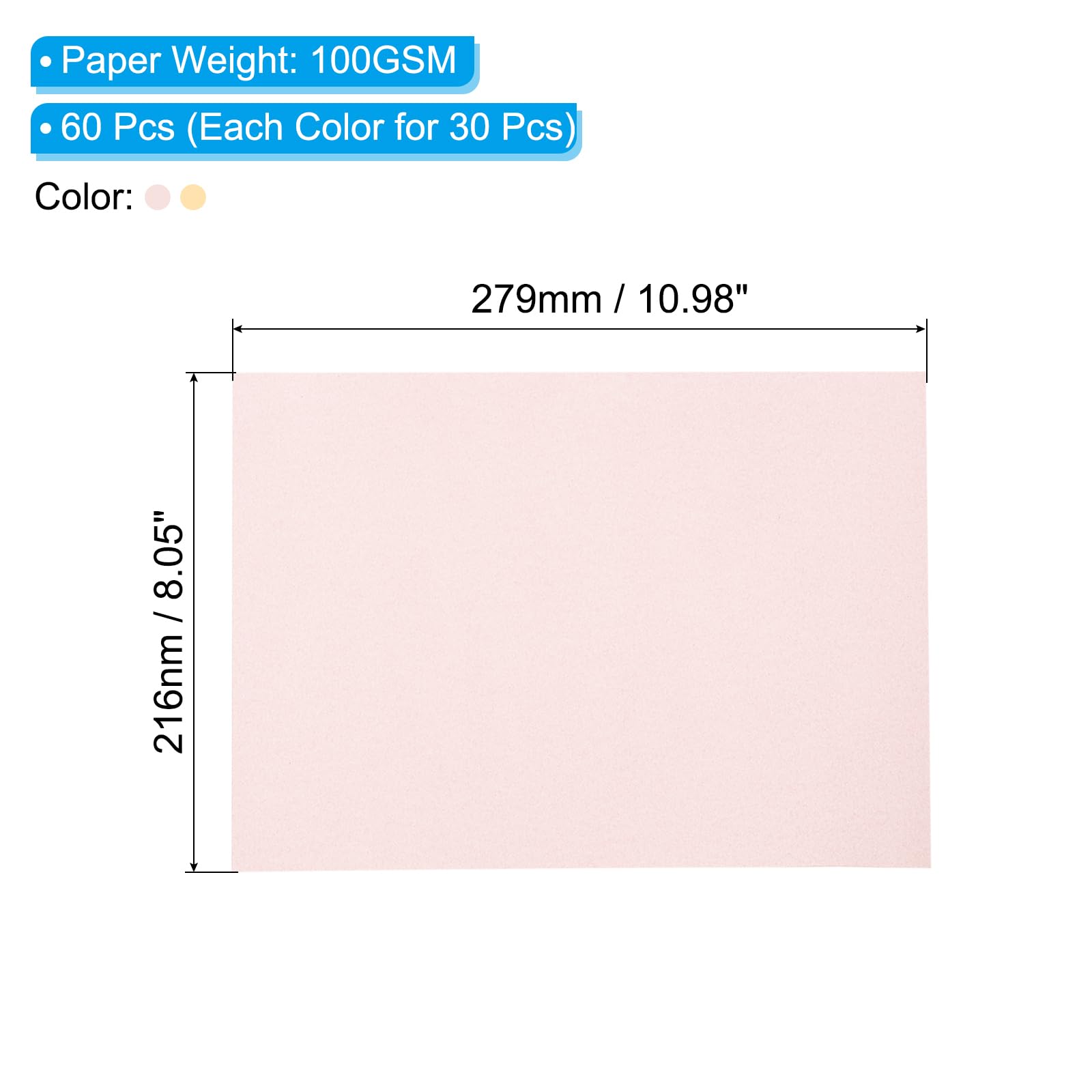 PATIKIL 60 Sheets Vellum Paper 8.5x11inches - Image 2