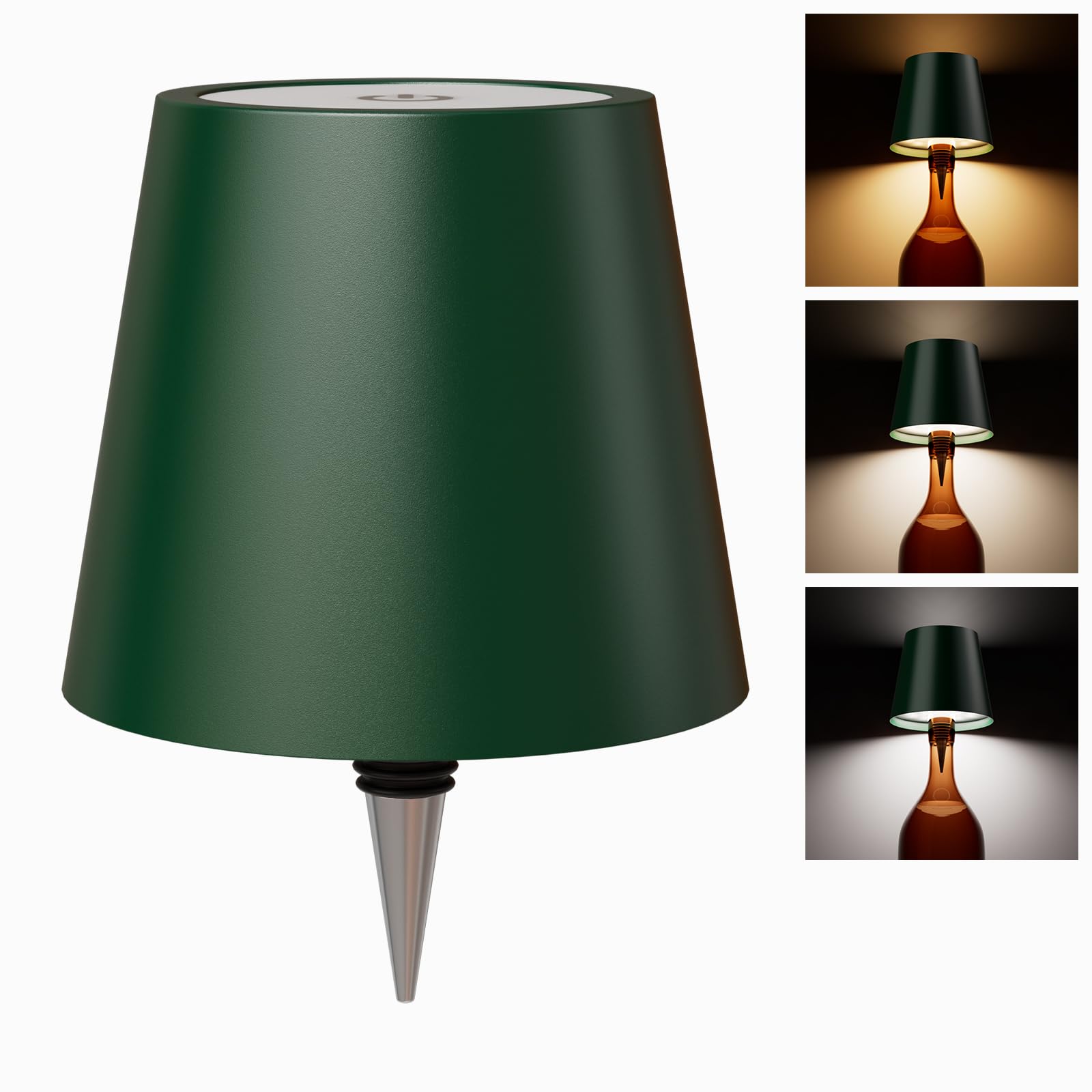 WOKWOYIO Wireless Bottle Lamp, Wireless Lamps Rechargable