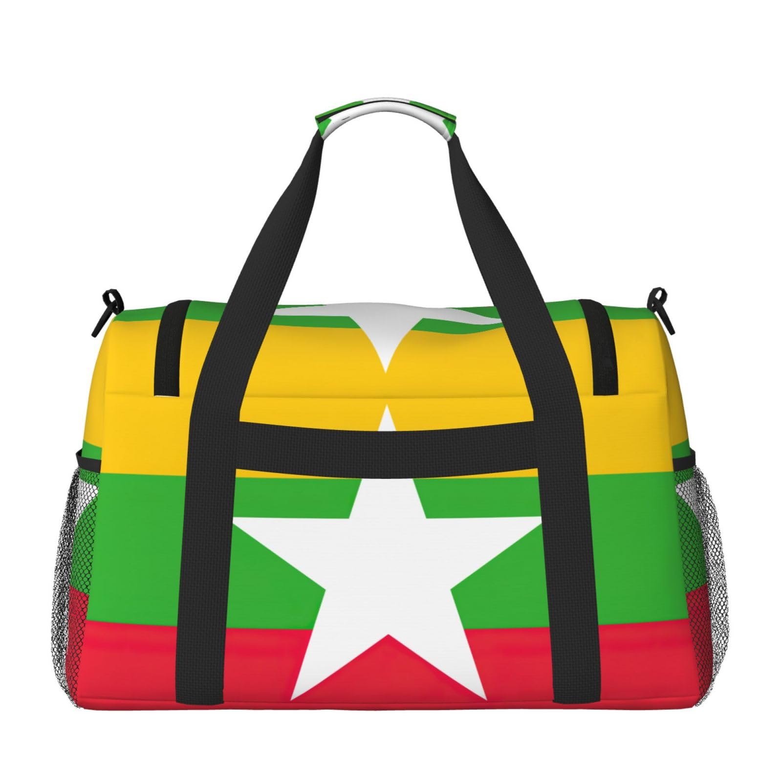 Flaga Birmy torba na ramię kobiety mężczyźni podróżna torba crossbody torebka torba na ramię torebki robocze codzienna torba hobo
