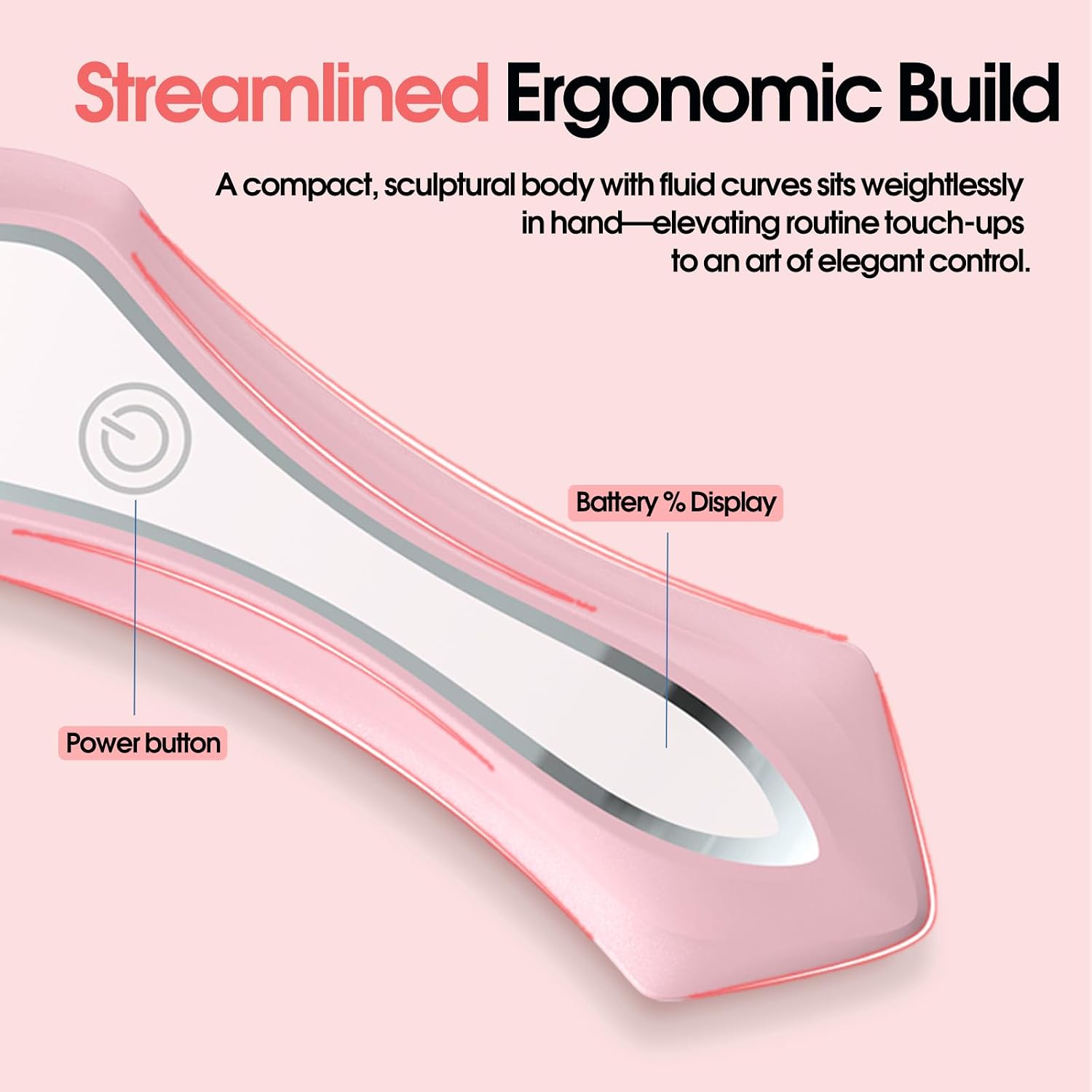 Bikini Trimmer for Women, 2-in-1 Electric Razors Dual Head, IPX7 Waterproof Body Hair Trimmer, Bikini Shave with Battery Level, USB-C, Wet Dry Use, Hair Remover for Legs Underarm Pubic Arm Chin Face