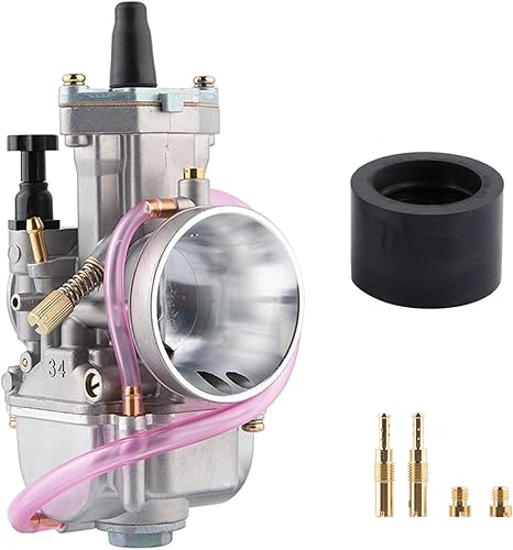 Miniatura 17 de Carburador PWK de 24 mm de Rendimiento de Carrera con Jets de Carburador Universal para Motocicletas de 50 cc a 125 cc, 2T 4T, Moto de Carretera