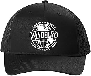 TeeWham Vandelay Industries Logo 5 Panel Printed Trucker Cap, One_size, One Size