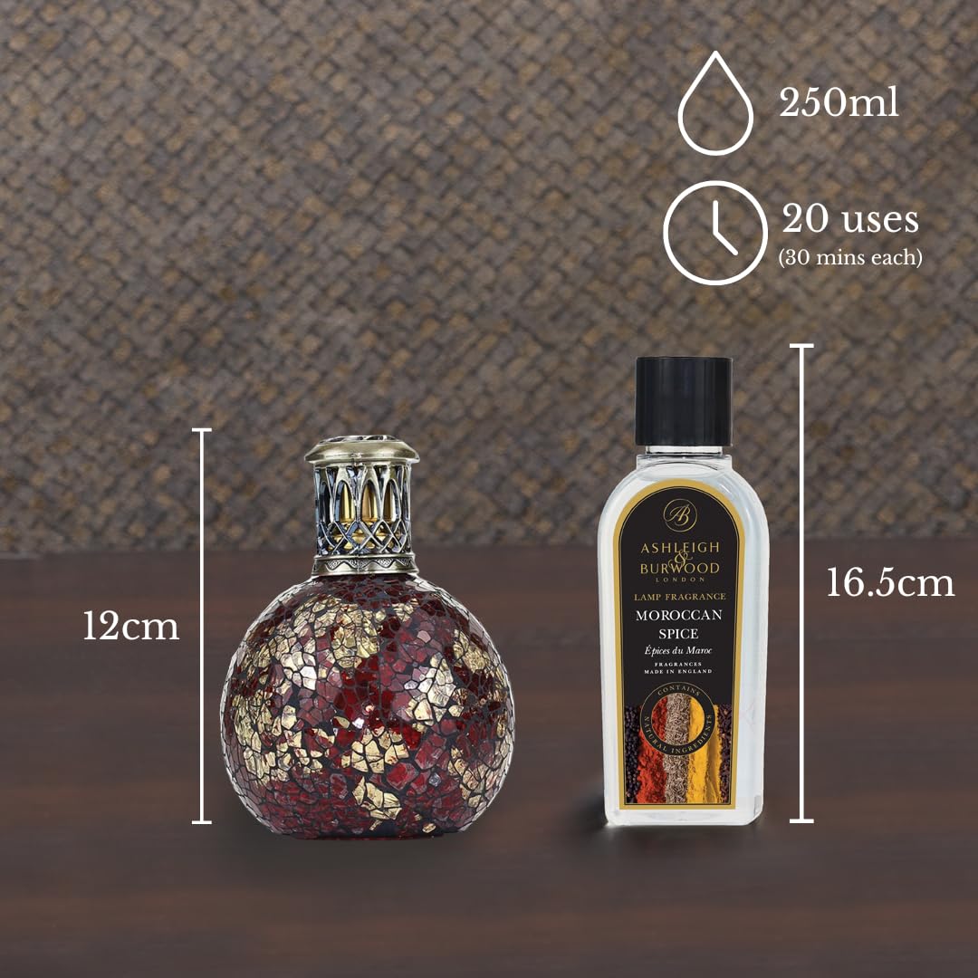 Geschenkset Duftlampe klein Asleigh & Burwood PFL636 Dragon's Eye und Duft 250 ml PFL915 Marokko