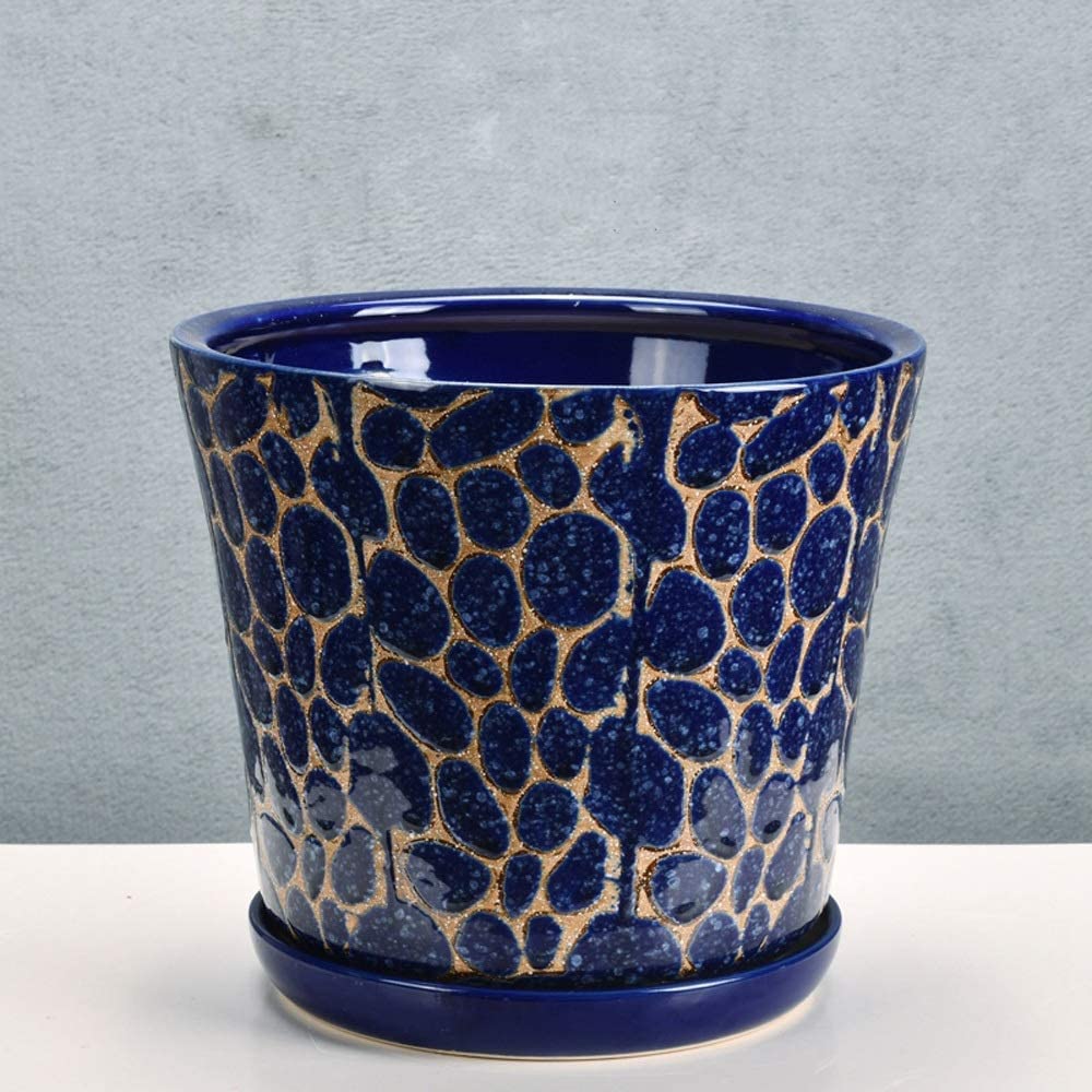 Pot de fleurs rétro en céramique artisanale style chinois XL