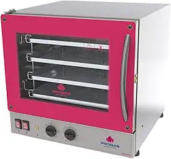 Progás, P37639, Forno de Elétrico Industrial Pirogas Para Pizza 4 Assadeiras 220 Volts, cor Inox, Aço