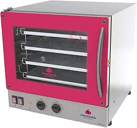 Progás, P37639, Forno de Elétrico Industrial Pirogas Para Pizza 4 Assadeiras 220 Volts, cor Inox, Aço