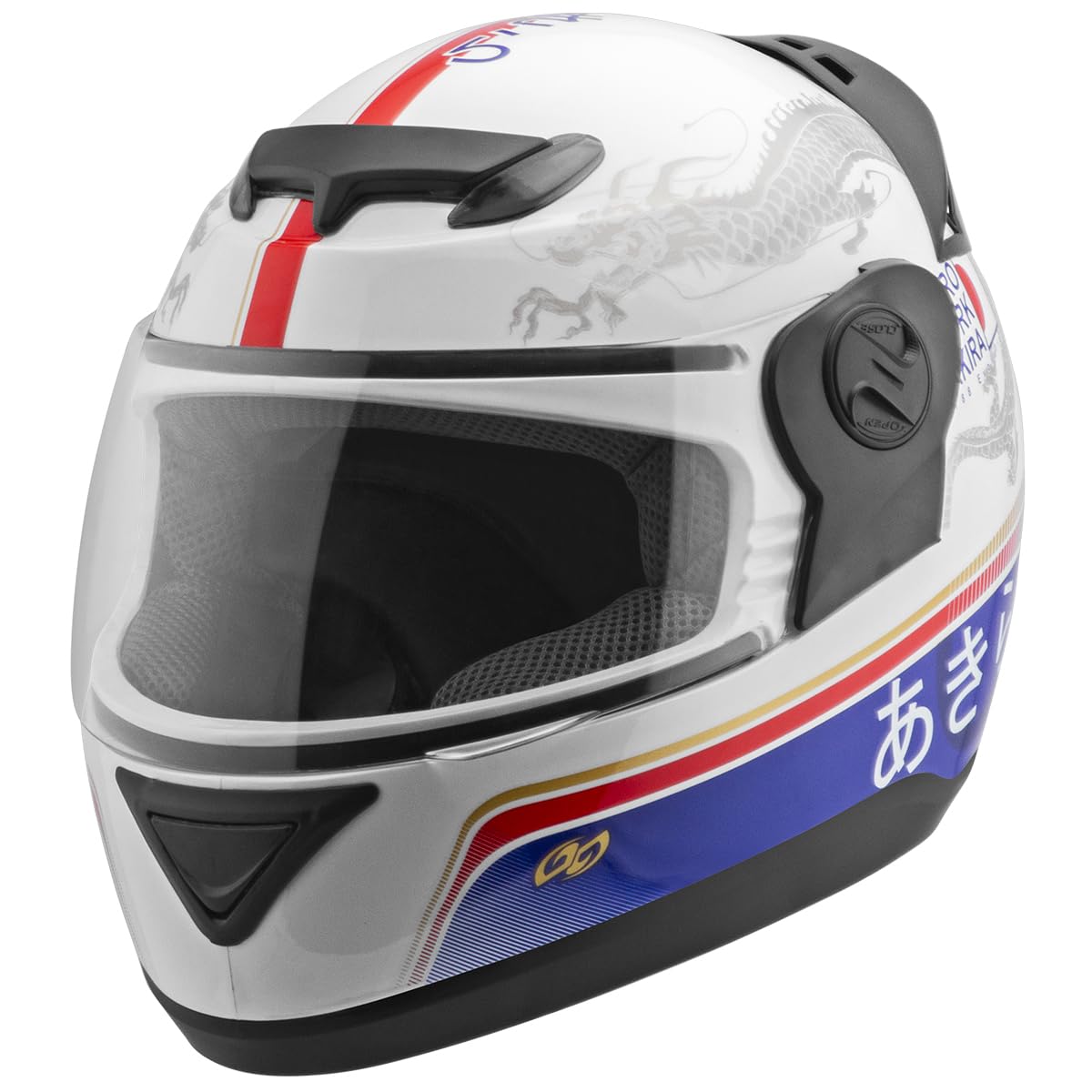 き*可様 AL KAPONE Capacete Fechado Evolution 788 G7 Akira Tam. 56 Branco 56 | Amazon