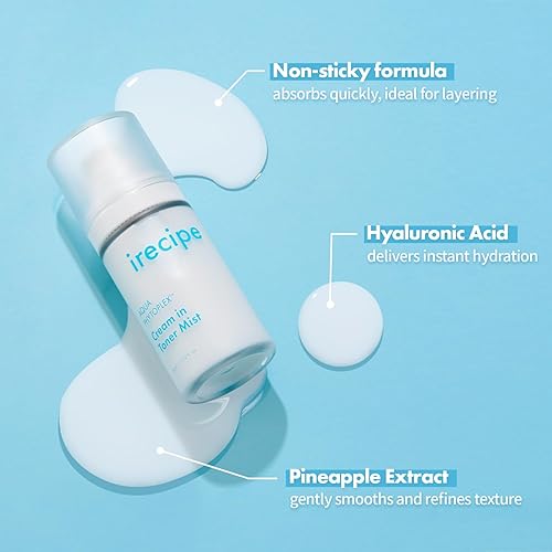 Miniatura 5 de IRECIPE Aqua Phytoplex - Crema en spray de tóner de larga duración, hidratación profunda todo en uno, niebla facial todo en uno para todo tipo de