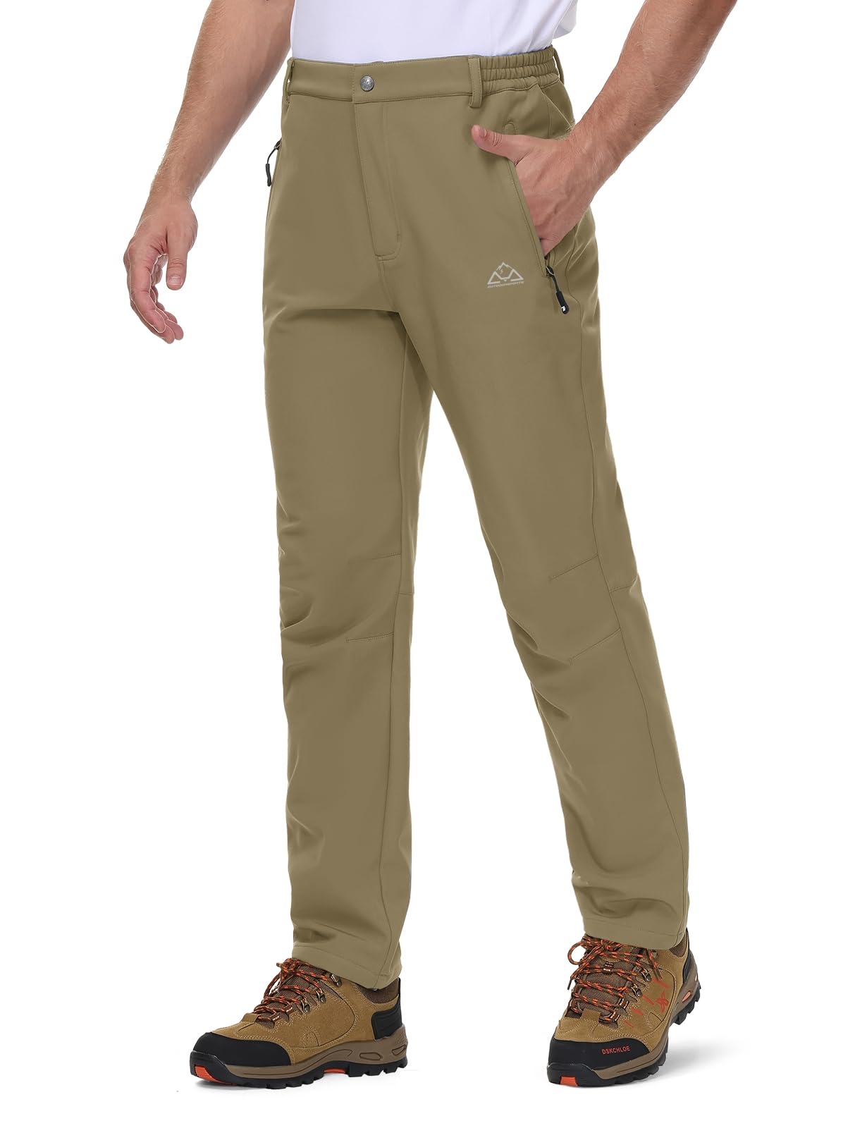 Rdruko Softshellhose Herren Winterhose Wasserdicht Skihose Winter Arbeitshose Warme Gefüttert Hosen Wanderhose Outdoorhose